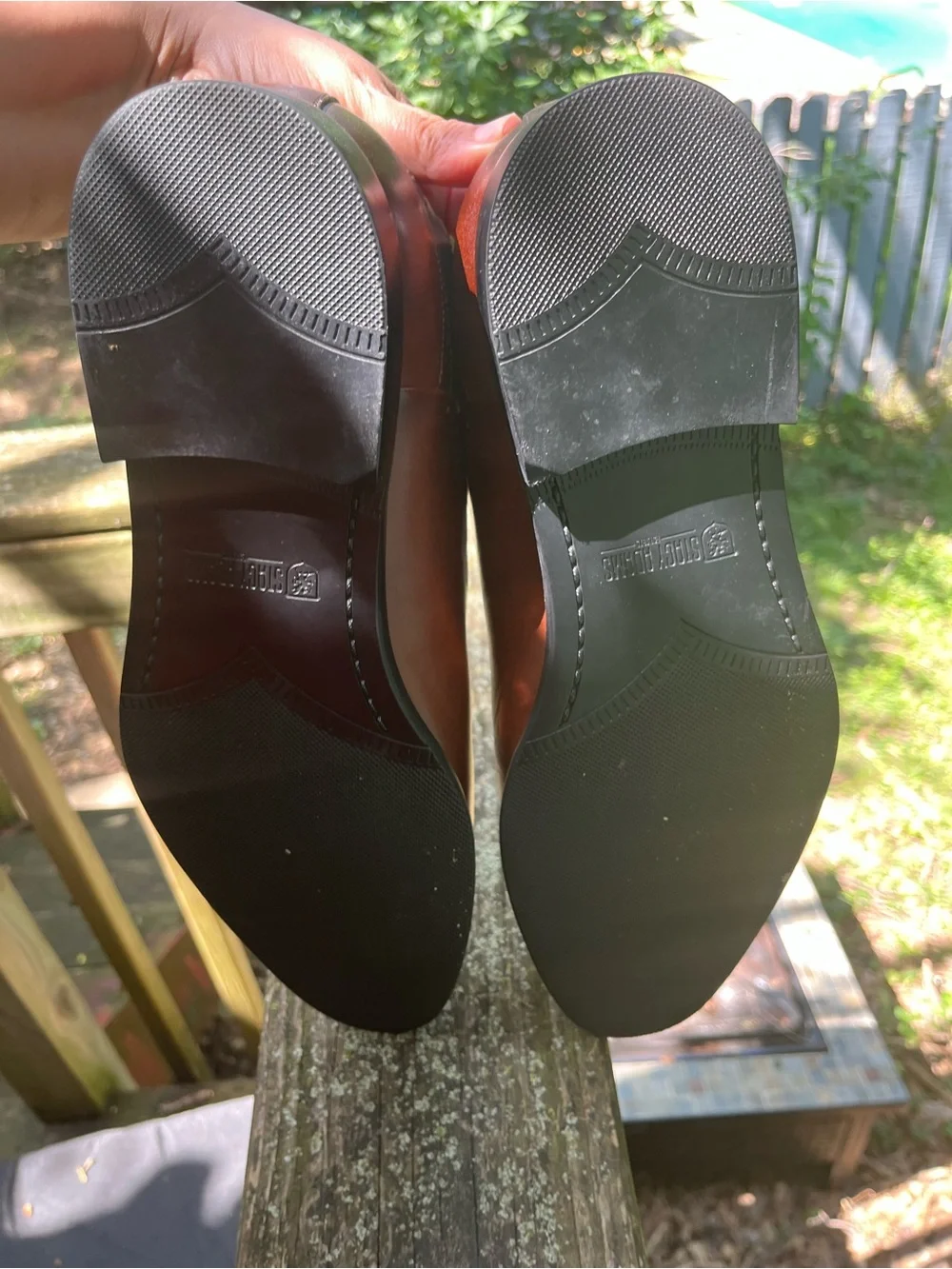 Stacy Adams Two-Tone Brown and Navy Wingtip Derby